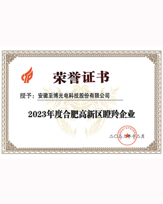 2023年度合肥高新区瞪羚企业