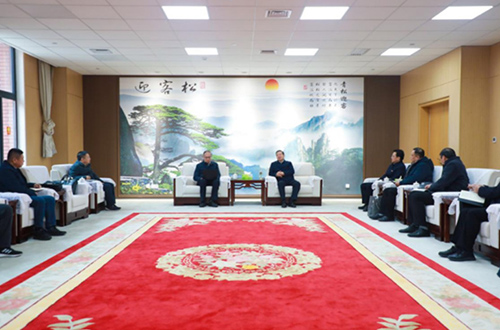 校企合作！安徽理工大学校长袁亮院士与至博光电董事长俞本立举行会谈